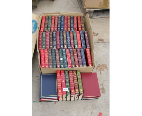A LARGE ASSORTMENT OF VINTAGE HARDBACK BOOKS 