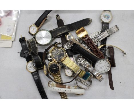 A QUANTITY OF WRISTWATCHES TO INCLUDE PULSAR, ROTARY, ETC 
