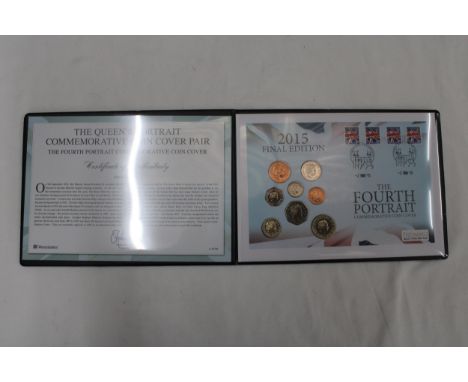 A 2015 FOURTH PORTRAIT DEFINITIVE COIN STAMP COVER WITH CERTIFICATE OF AUTHENTICITY 