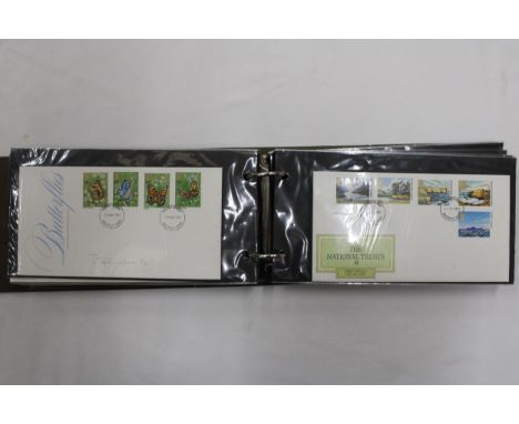 A FULL ALBUM OF FIRST DAY COVERS TO INCLUDE BRITISH PAINTINGS, BRITISH CATHEDRALS, LONDON LANDMARKS, ETC., 