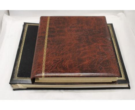 TWO VINTAGE PHOTO ALBUMS TO INCLUDE ONE FROM SELFRIDGES 