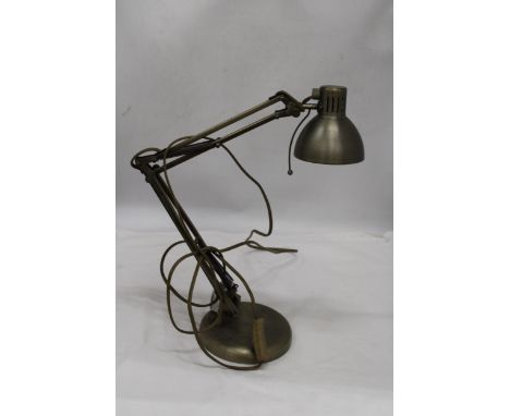 A VINTAGE METAL ANGLEPOISE LAMP 