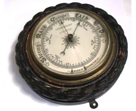 A Victorian Frodsham & Keen Liverpool barometer reputedly from the tug Prairie Crock.