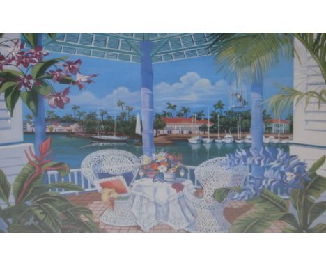 After SHARIE HATCHETT BOHLMANN; a signed limited edition lithograph entitled "Tropical Hideaway", No.127/350, signed by the a