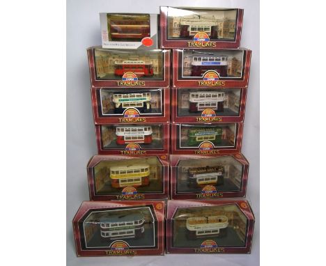 Eleven various Corgi Tramlines vehicles to include "Southampton Corporation", "London City Council Tramways", "Glasgow Corpor
