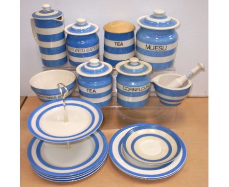 T. G. GREEN  (various backstamps to include modern black church backstamp and Cover Leaf backstamp); a two tier cake stand, a