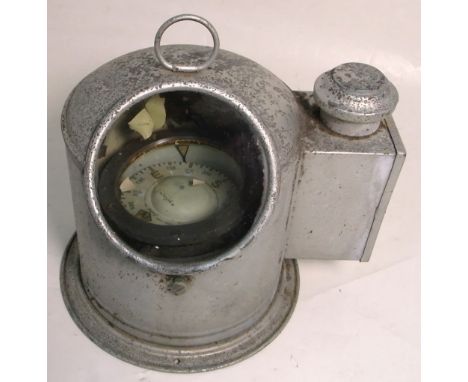 The binnacle compass from MTB 725, removed from the vessel by G.S. Knowles R.N.V.R. after hostilities ended in 1945. 