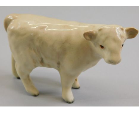 A Beswick Charolais Calf, model number 1827B, gloss, 7.6cm high, boxed