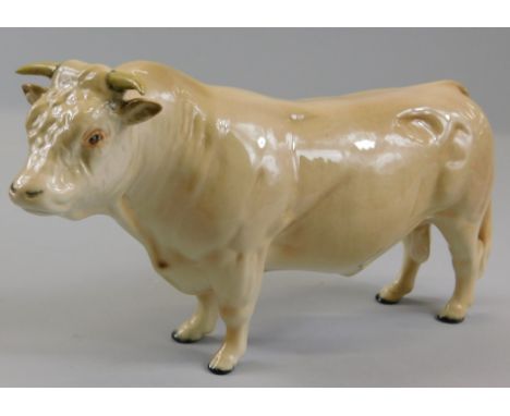 A Beswick Charolais Bull, in gloss, model number 2463A, 13cm high (boxed)