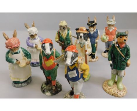 Various Beswick figures, to include ECF5 Shepherd Sheepdog, ECF12 Gardener Rabbit edition 388/2000, ECF3 Gardener Rabbit, ECF