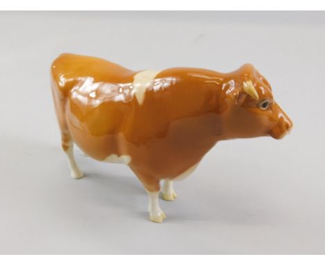 A Beswick Guernsey bull, Champion Sabrinas Sir Richmond 14th, gloss, model number 1451, 14cm high, unboxed