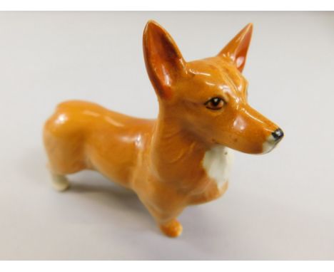 A Beswick Corgi dog, model number 1736, gold and brown gloss, 7cm high