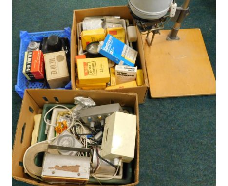 A Quantity of photographic equipment, to include a Zenit camera, enlarger, accessories etc.