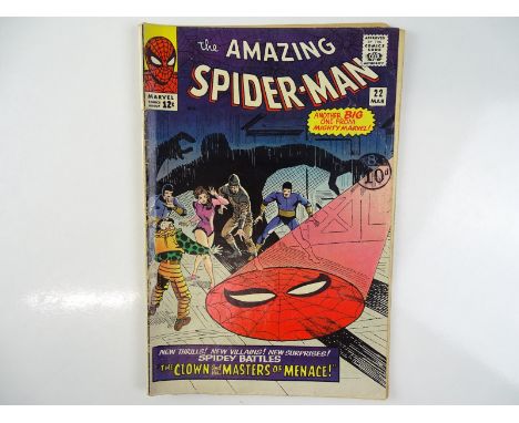 AMAZING SPIDER-MAN #22 - (1965 - MARVEL - UK Cover Price) - First appearance of Princess Python + Ringmaster and Circus of Cr