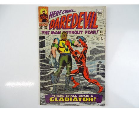 DAREDEVIL #18 - (1966 - MARVEL - UK Price Variant) - Origin and First appearance of Gladiator - Cover and interior art by Joh