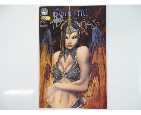 SOULFIRE #1 (Variant E) -(2004 - ASPEN) - Soulfire #1E Variant Limited Edition from Wizard World Chicago Signed to the front 