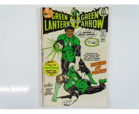 GREEN LANTERN GREEN ARROW #87 - (1971 - DC - UK Cover Price) - First appearance of John Stewart + Second appearance Guy Gardn