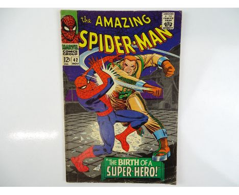 AMAZING SPIDER-MAN #42 - (1966 - MARVEL) - Mary Jane Watson's face shown for first time in appearance on last page + Second a