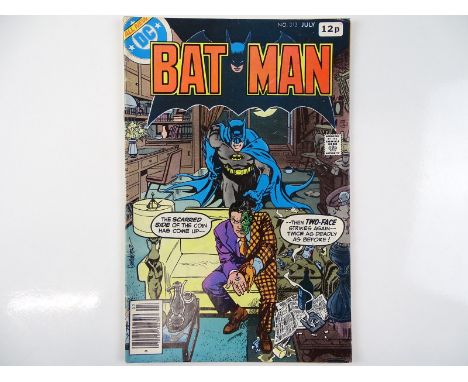 BATMAN #313 - (1979 - DC - UK Price Variant) - First Tim Fox, the Future State Batman + Two-Face, King Faraday appearances - 