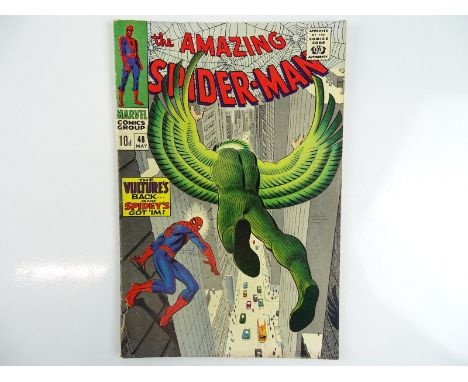AMAZING SPIDER-MAN #48 - (1967 - MARVEL - UK Price Variant) - First appearance of the Vulture (Mark II) - John Romita Sr. cov