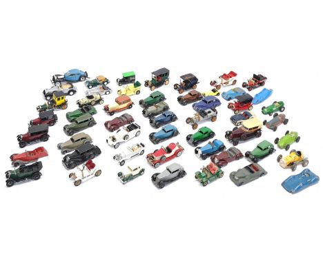 Dinky, Matchbox, Corgi, Lledo &amp; similar, an&nbsp;unboxed Vintage Car&nbsp;&amp; Race Car group. &nbsp;Although unchecked 