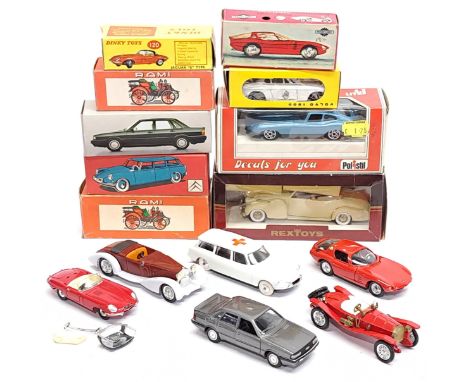 Rex Toys, Polistil, Rami, Atlas Dinky &amp; similar, a boxed Car group. &nbsp;Although unchecked for completeness condition g