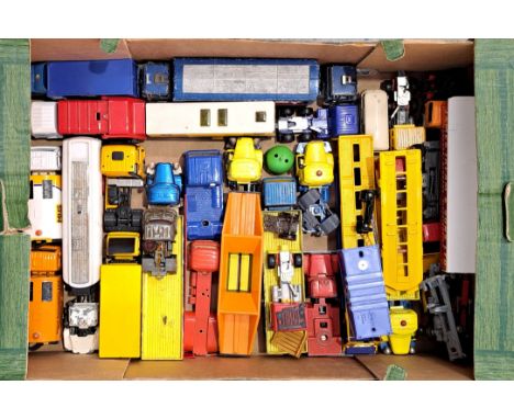 Corgi, Siku and similar, a unboxed Commercial group to include Corgi 406 Unimog, Corgi Mack Truck with Gasoline Saro Trailer 