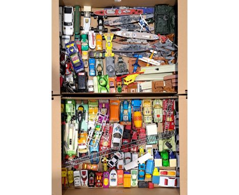 Corgi, Dinky, Matchbox and similar, a unboxed Military, Commercial, TV and Film, F1 and similar group to include Dinky Toys L