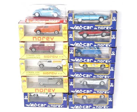Norev&nbsp;(France) Jet-Car &amp; similar, 1:43 Scale, a boxed Car group. &nbsp;Although unchecked for completeness condition
