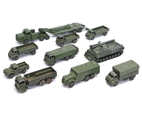 Dinky Toys, an unboxed Military group. &nbsp;Although unchecked for completeness condition&nbsp;generally appears to be Play 