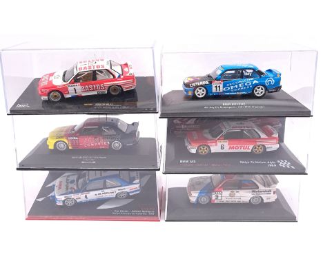 Minichamps, IXO, CMR, Partworks Issues and similar, a boxed 1:43 scale BMW M3 Rally group to include IXO RAC194 BMW E30 M3 wi