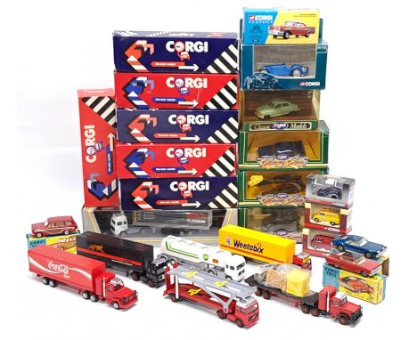 Corgi. a boxed Car &amp; Commercial group. &nbsp;Although unchecked for completeness condition generally appears to be Good t