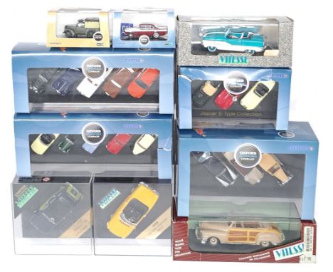 Vitesse &amp; Oxford Diecast, a boxed Car group. &nbsp;Includes Nash Metropolitan 1959 Open Convertible, Fiat 124 BS1 Spider 