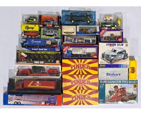 Corgi, Dinky(Atlas/Norev), Siku, Atlas and similar, a boxed and carded group to include Siku 3123 Front Loader, Dinky(Atlas/N