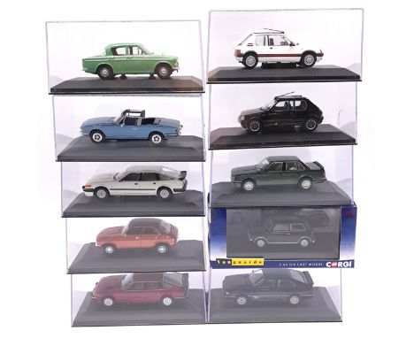 Corgi Vanguards, a boxed group of 1:43 scale mixed make model cars/saloons to include VA12707B Peugeot 205 GTI 1.6, VA10117 T