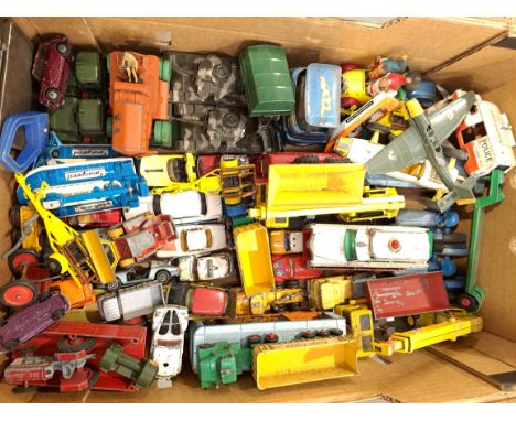 Corgi, Dinky &amp; Similar, a unboxed Group of Commercial Vehicles. Although unchecked for completeness condition Poor to Fai