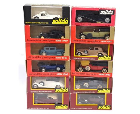 Solido&nbsp;Age D&rsquo;or &amp; similar,&nbsp;a boxed Car group.&nbsp;&nbsp;Includes&nbsp;Mercedes, Fiat (1929) &amp; Rolls 