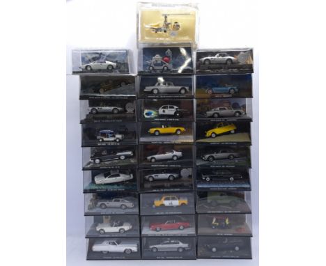 Eaglemoss 'The James Bond Car Collection' a boxed group, to include; Lotus Esprit 'The Spy Who Loved Me', Aston Martin DB5 'G