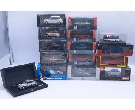 Norev, Vitesse, Schuco and simialr a boxed 1:43 scale motor vehicle group, to include; Vitesse 22004 - Austin Healey 3000 'Ta