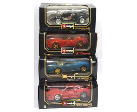Bburago, 1:18 Scale, a boxed Performance Car group. &nbsp;Includes Lamborghini Countach (1988) &amp; Bugatti EB 110 (1991). &