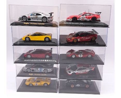 Minichamps, IXO, Maisto, Partworks/Magazine Issue and similar, a boxed 1:43 scale High Performance/Racing car models which al