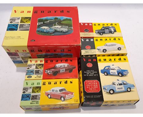 Lledo, a boxed Group of 1:43 Scale Vanguards. Includes VA06800 Hillman Minx IIA with others. Although unchecked for completen