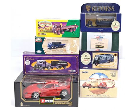 Corgi &amp; Bburago, a Car, Bus, Commercial &ldquo;Guinness&rdquo; &amp; similar boxed group. &nbsp;Although unchecked for co