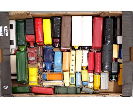 Corgi, Dinky, Husky, Budgie and similar, a unboxed Bus and Commercial group to include A Budgie Toys 64 Seater A.E.C. "Routem