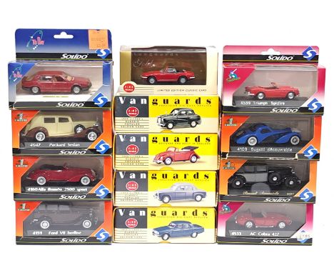 Vanguards &amp; Solido, 1:43 Scale, a boxed Car group. &nbsp;Includes Triumph Spitfire, Ford V8 Berline &amp; Volkswagen Beet