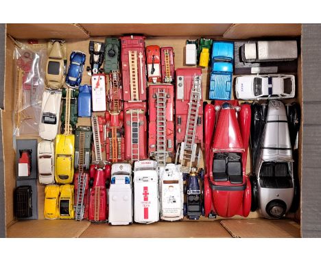 Dinky, Corgi, Matchbox and similar, a unboxed group comprising of Emergency related and similar, to include Dinky Toys 285 Me