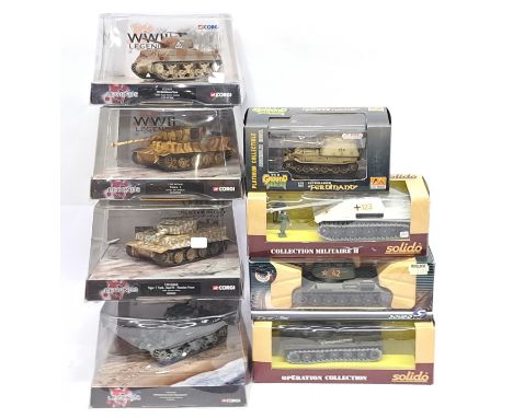 Corgi WWII Legends, Solido &amp; similar, a boxed Tank group, Military related. &nbsp;Although unchecked for completeness con