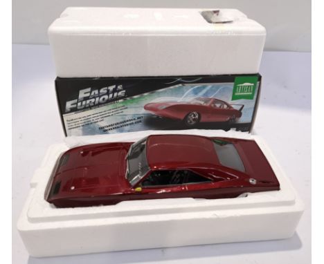 Greenlight, a boxed 1:18 Artisan Collection Fast &amp; Furious Dom's Custom 1969 Dodge Charger Daytona Model Vehicle. Althoug