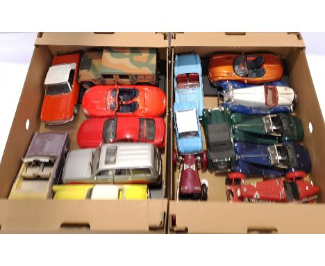 Bburago, Maisto &amp; Similar, a unboxed Group of 1:18 Scale Commercial Vehicles. Includes Alfa Romeo, Ford with others. Alth
