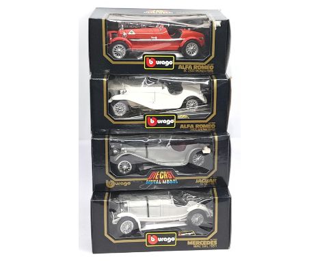 Bburago, 1:18 Scale, a boxed Car group.&nbsp; Includes Alfa Romeo 2300 Spider (1932) &amp; Mercedes-Benz SSKL (1931). &nbsp;A